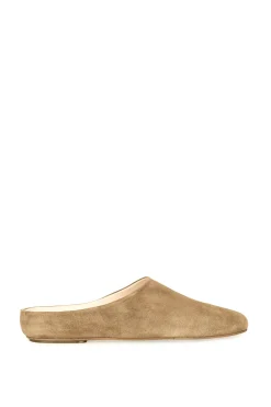 Kibal, gold beige suede mules