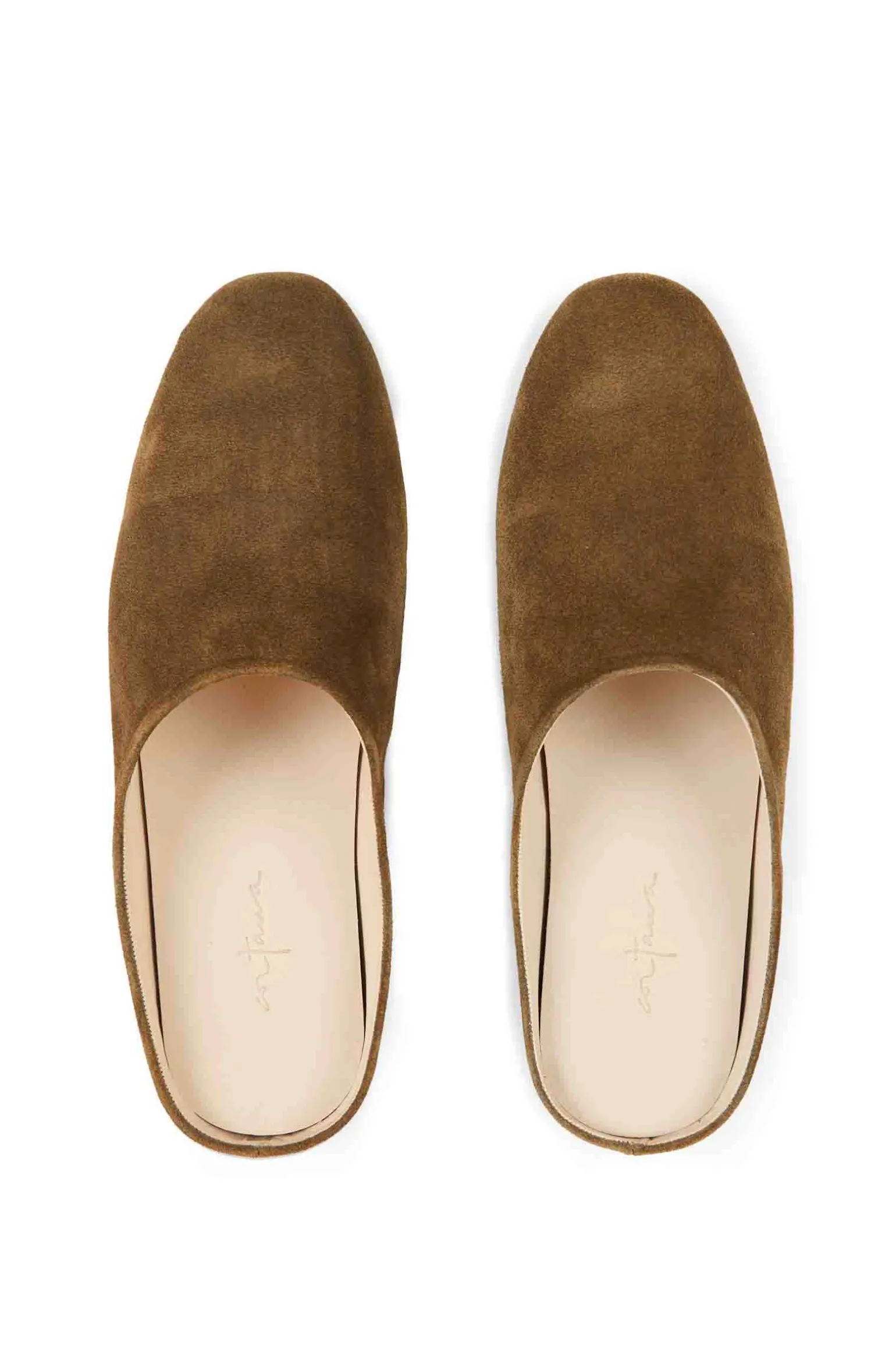 Kibal, suede men's slippers brown