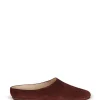 Kibal, women's mules in burgundy suede