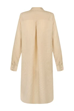 Kurt, long vanilla silk shirt