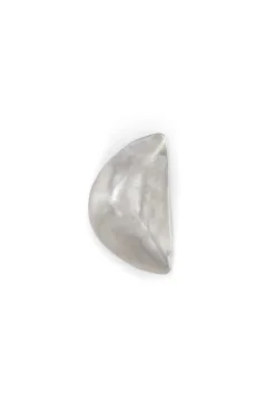 Kuu left, silver triangular earring