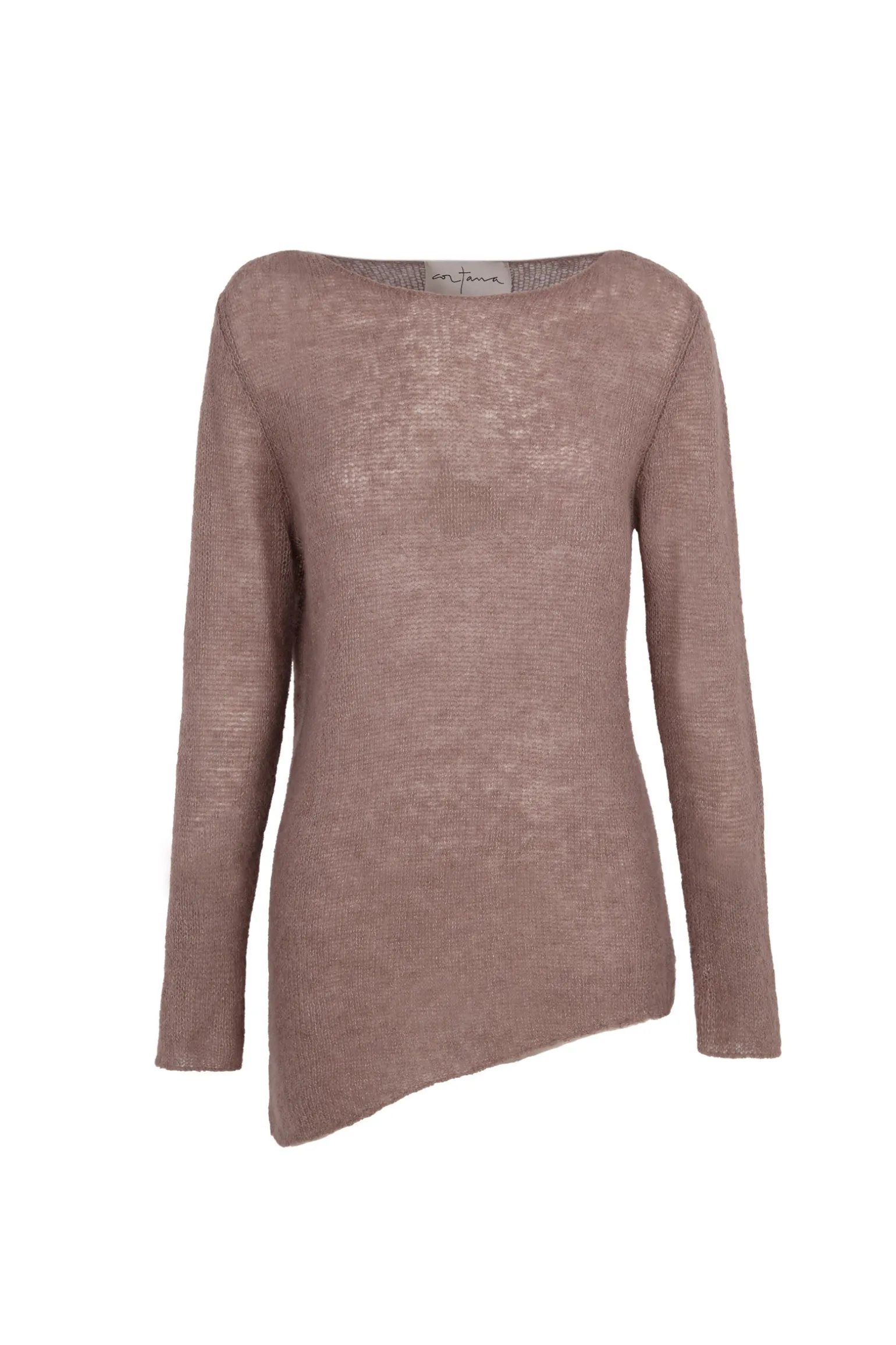 Lena, cocoa alpaca merino wool and silk jumper