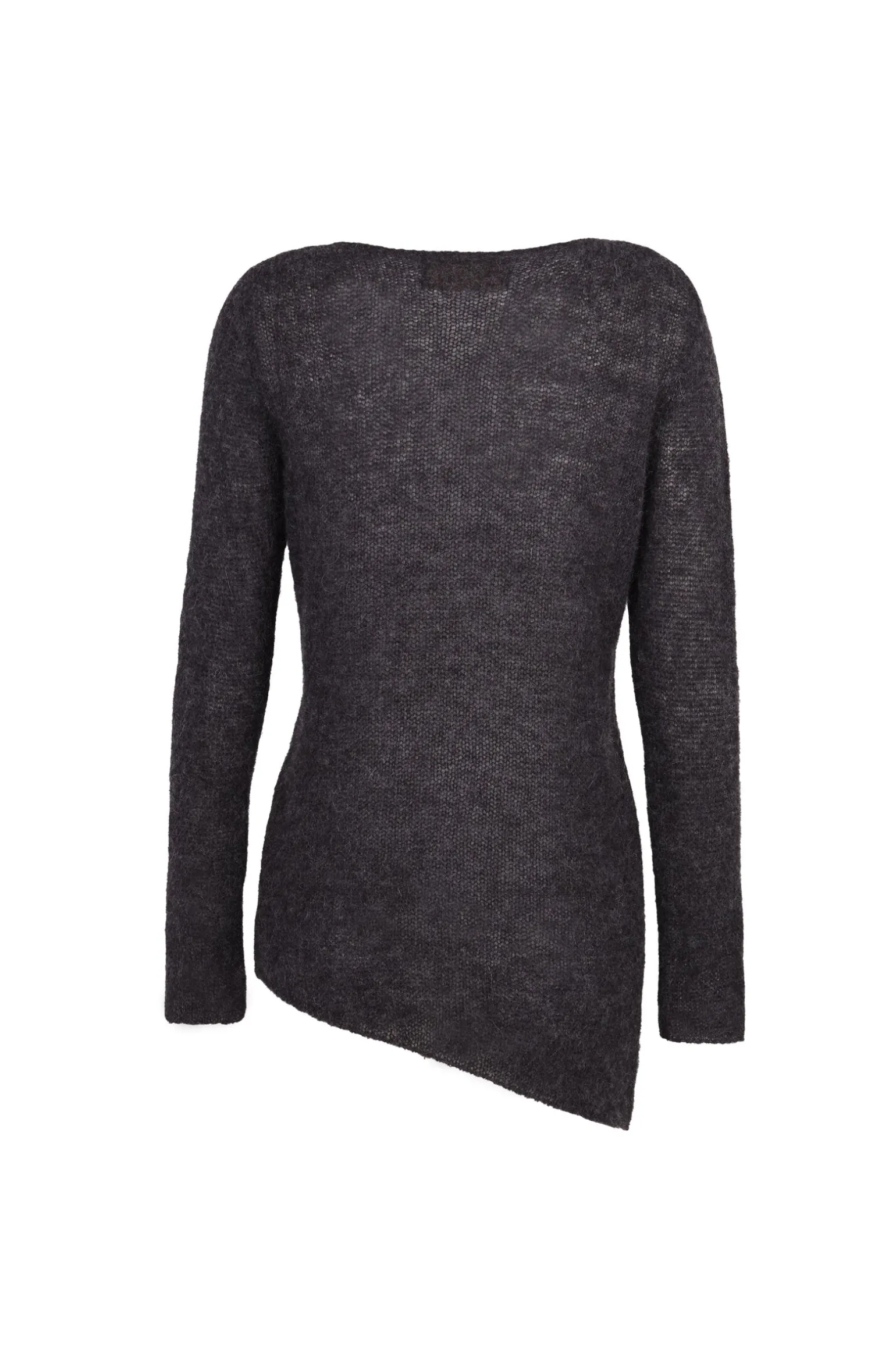 Lena, graphite alpaca, merino wool and silk jumper