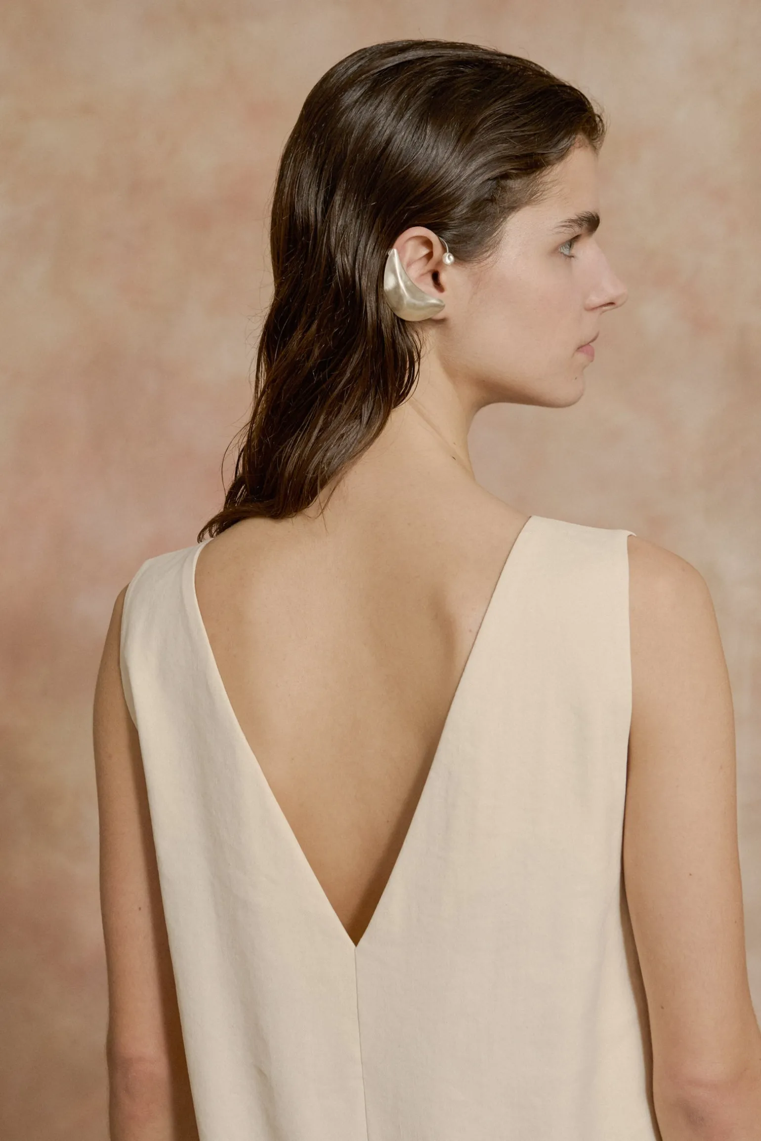 Leuksna, earcuff earring in silver