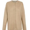 Lian, beige linen knit cardigan