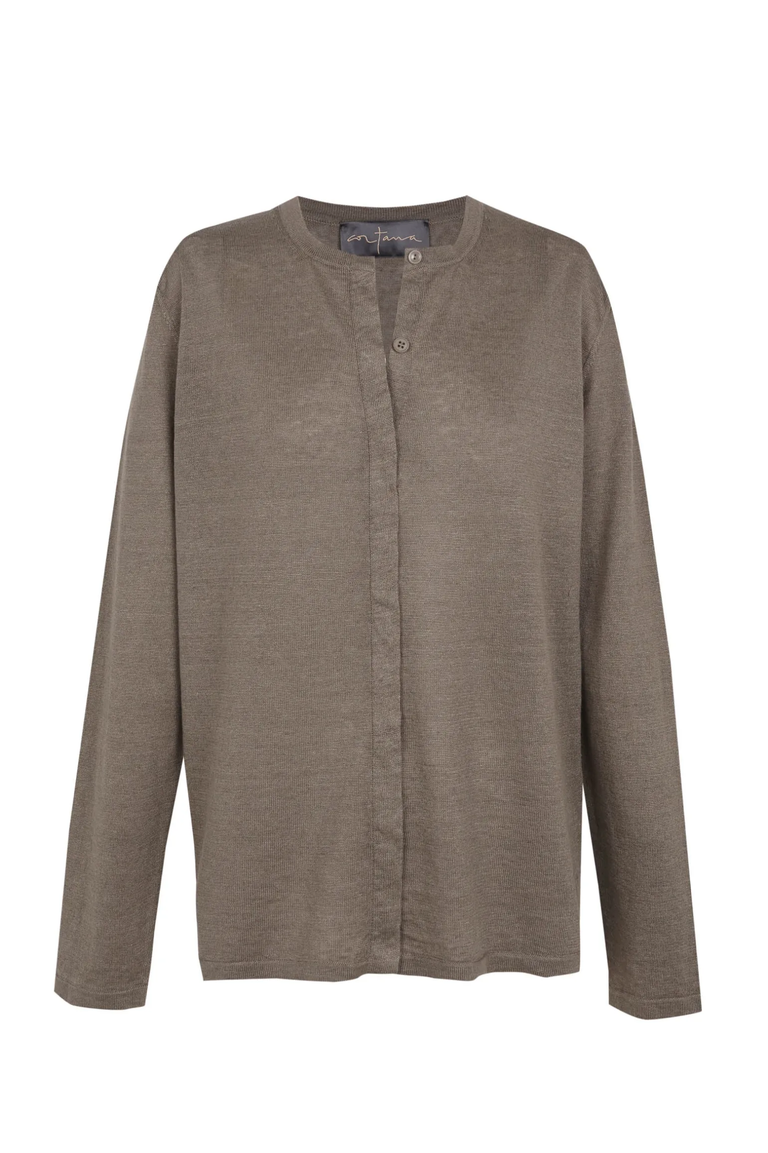 Lian, mink linen knit cardigan
