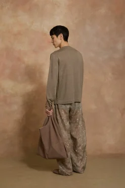 Lian, mink linen knit cardigan