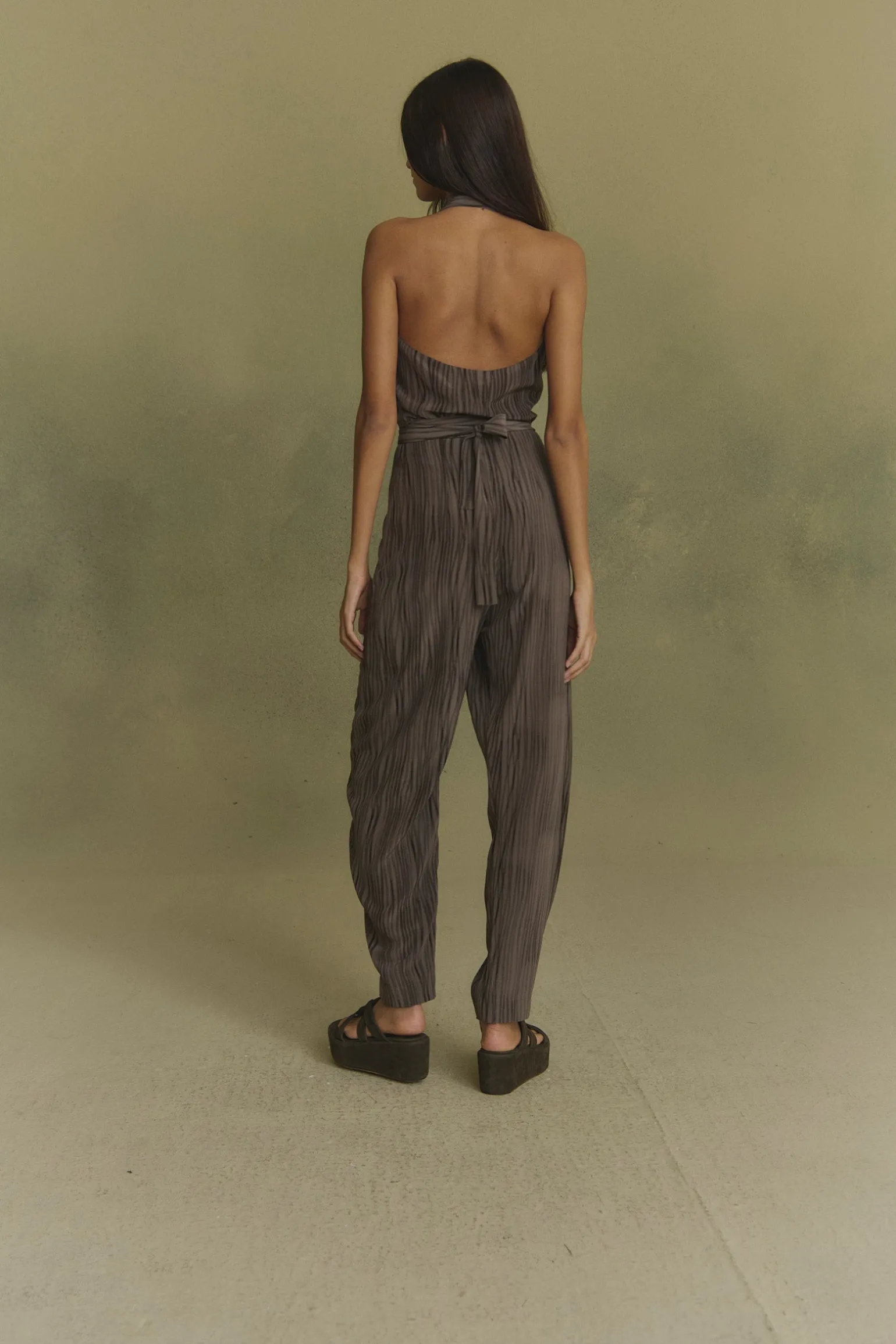 Lil, calm print silk pants