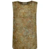 Lil, trap print ramie top