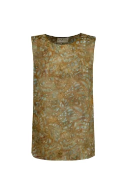 Lil, trap print ramie top