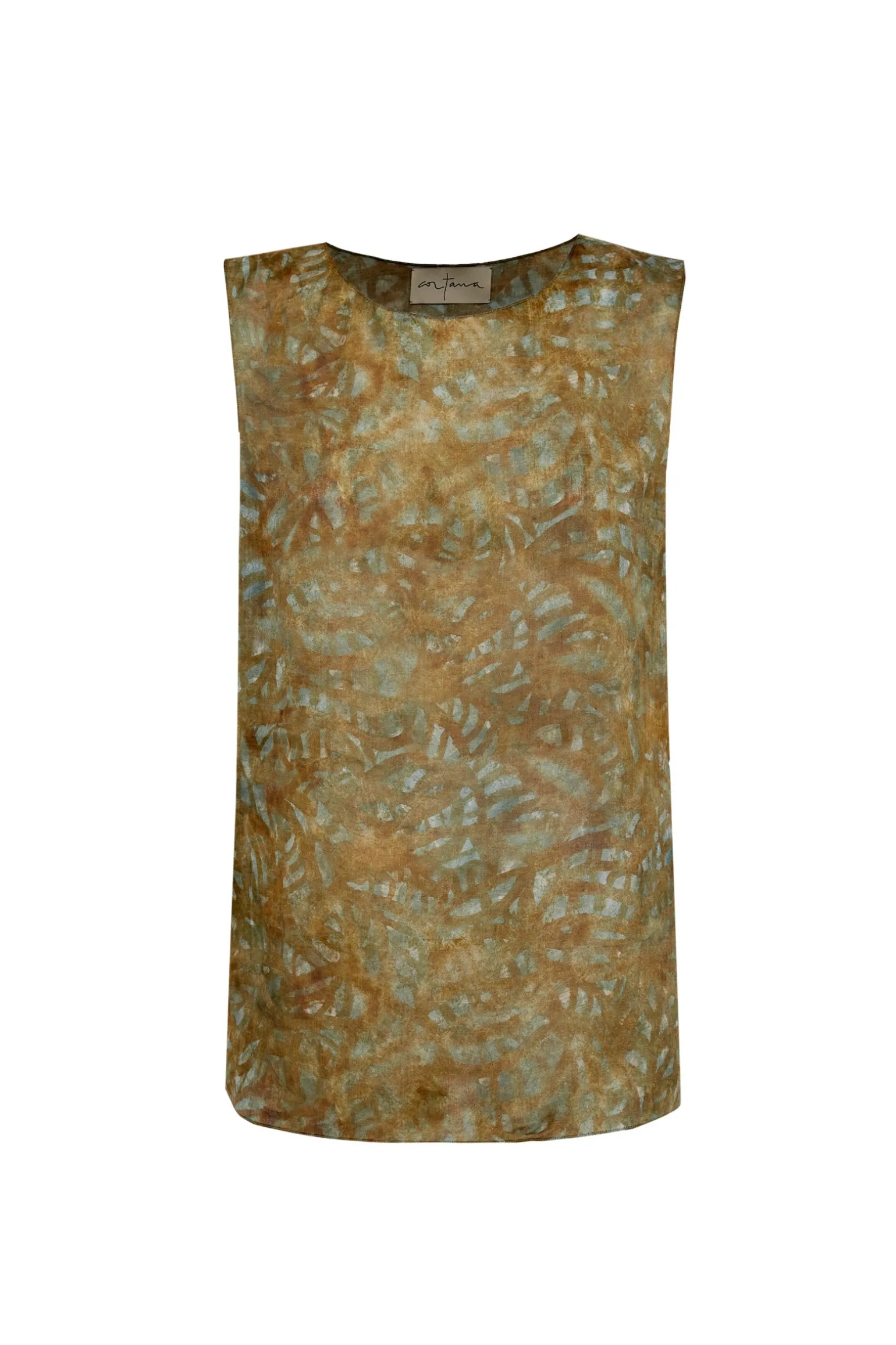 Lil, trap print ramie top