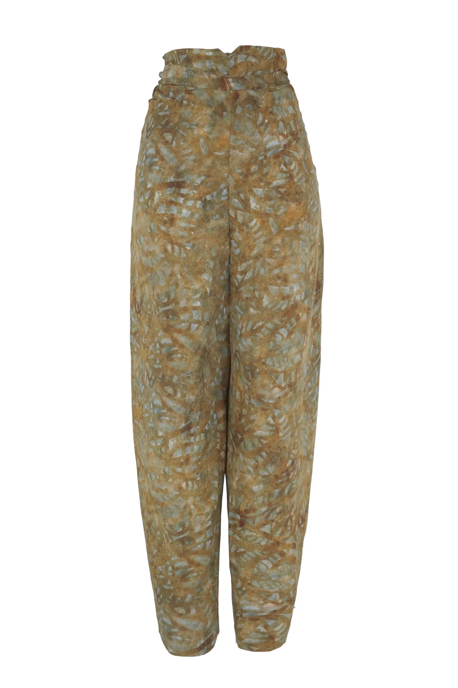 Lil, trap print silk pants