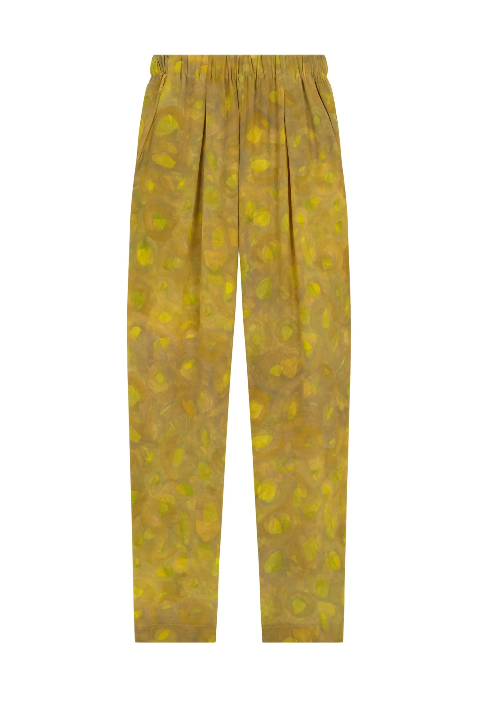 Lili, lima print silk pants