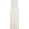 Lili, silver silk dress