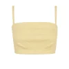 Limon, pale yellow bustier top