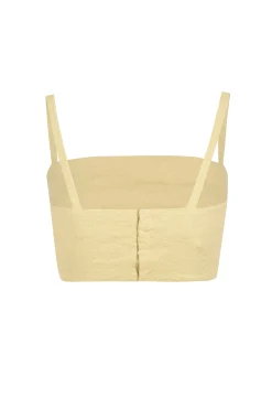 Limon, pale yellow bustier top