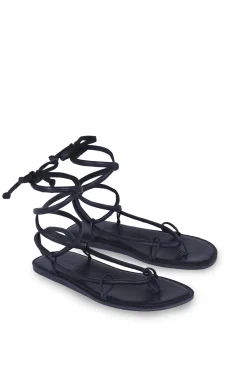Lou, bluenero flat sandal