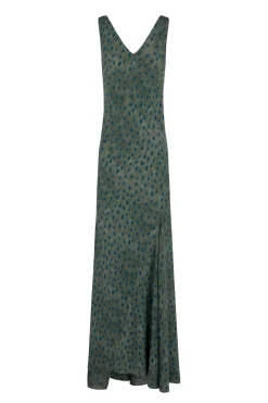 Lou, ciro print silk dress