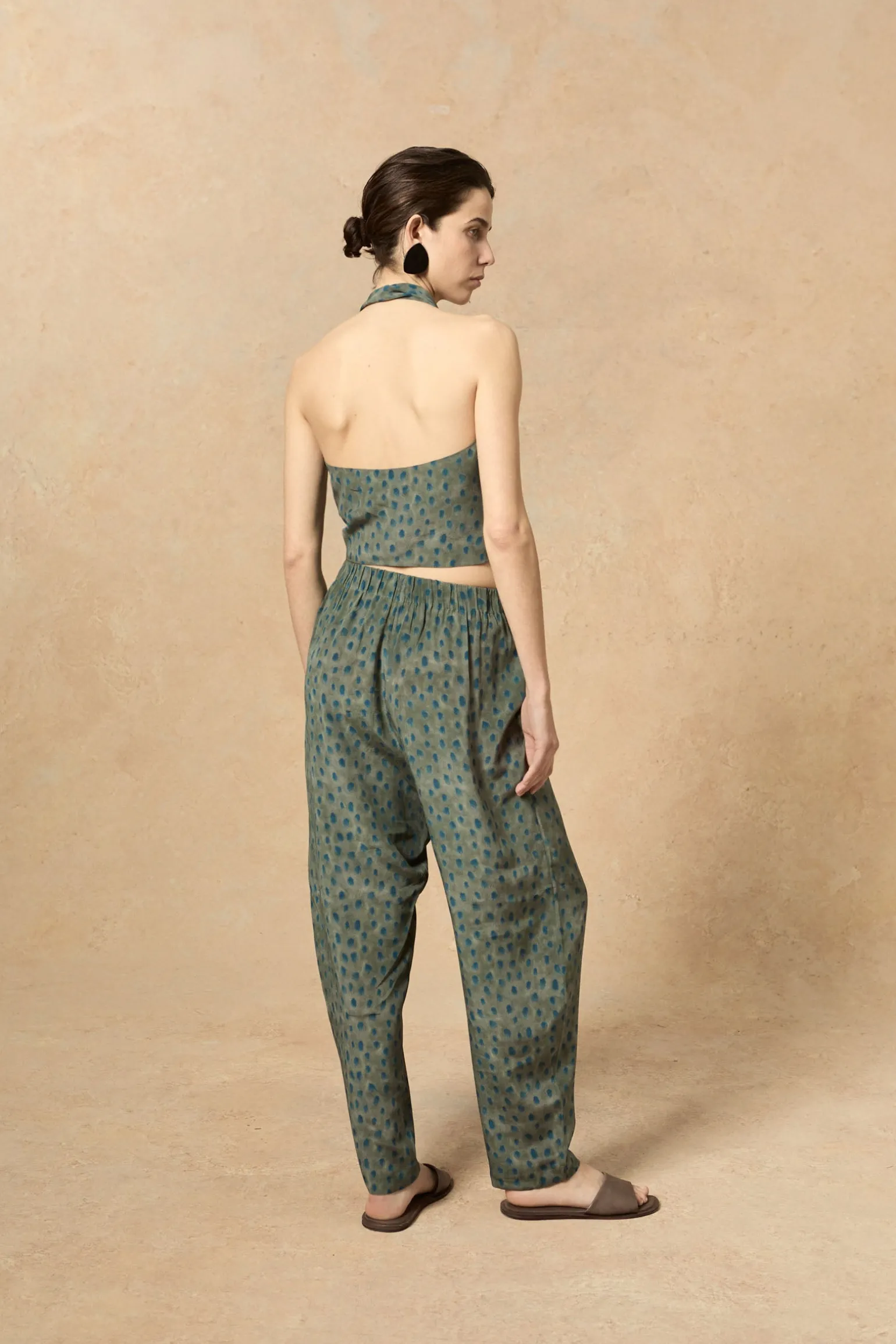 Lou, ciro print silk pants