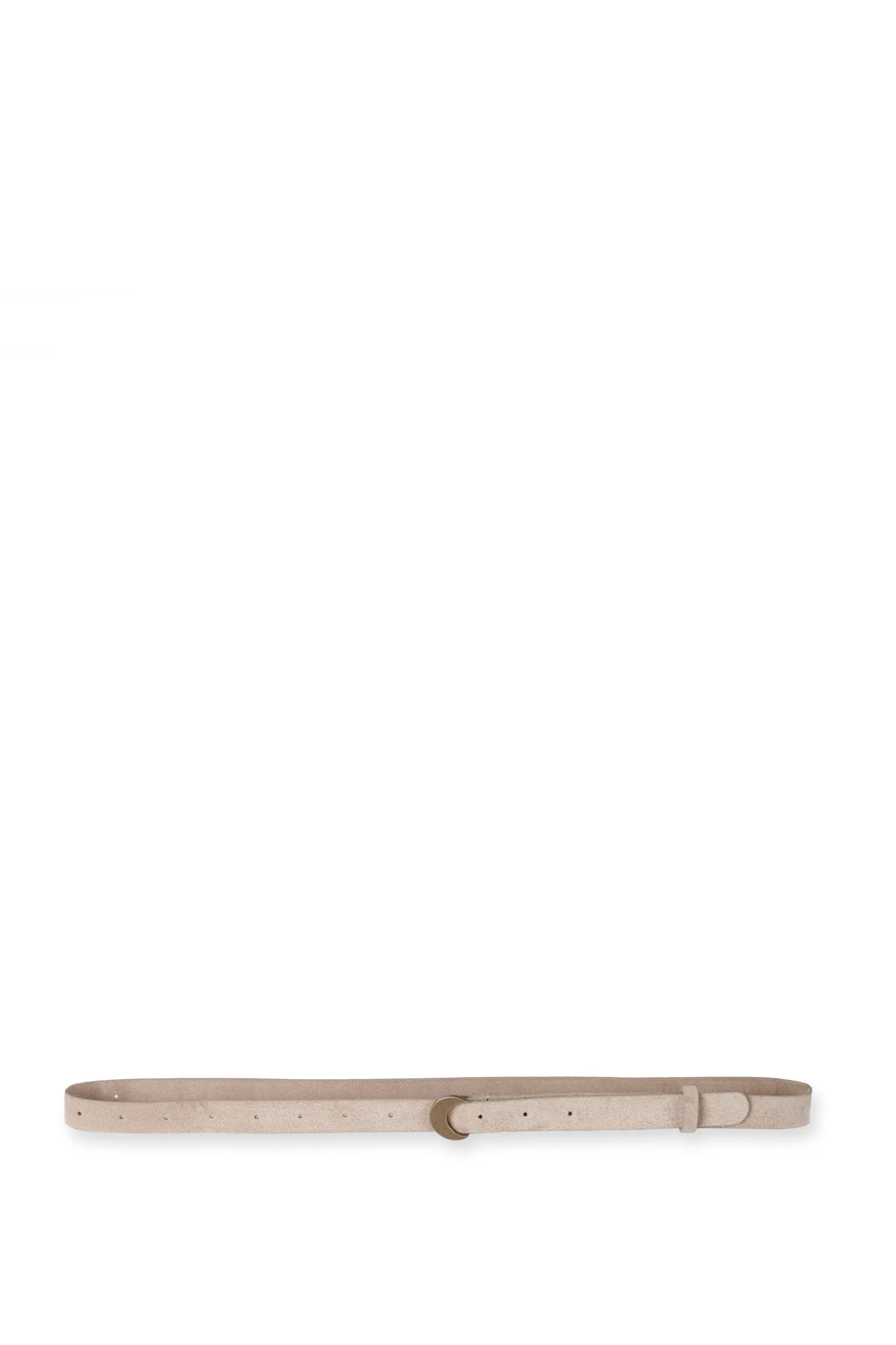 Luna, beige suede belt