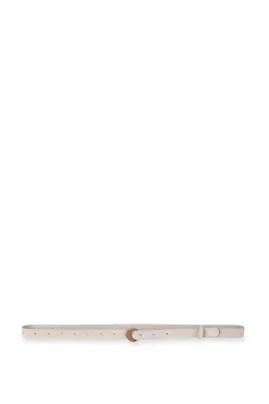 Luna, ecru suede belt