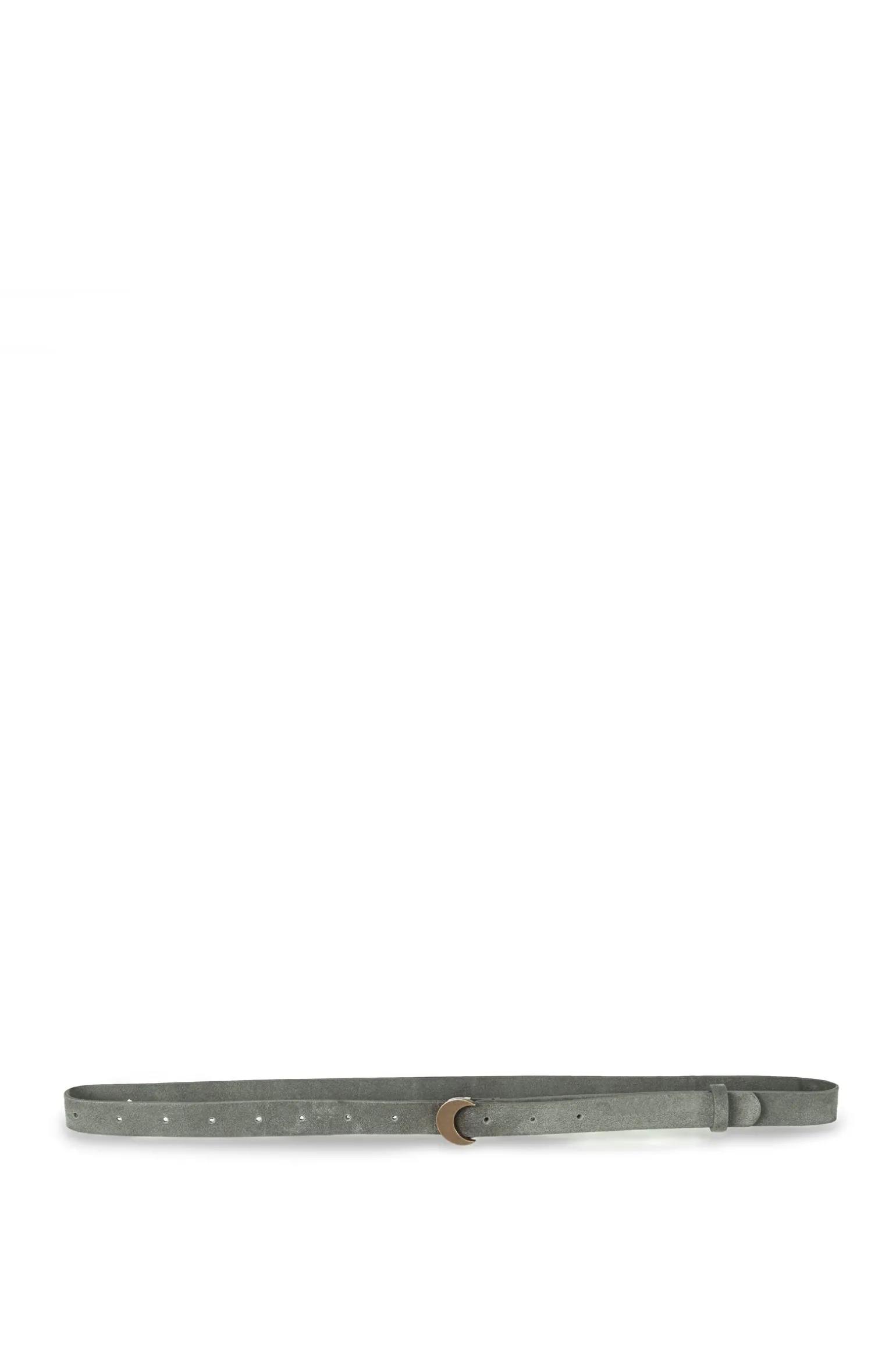 Luna, green suede belt