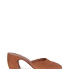 Luna, mule in brown suede
