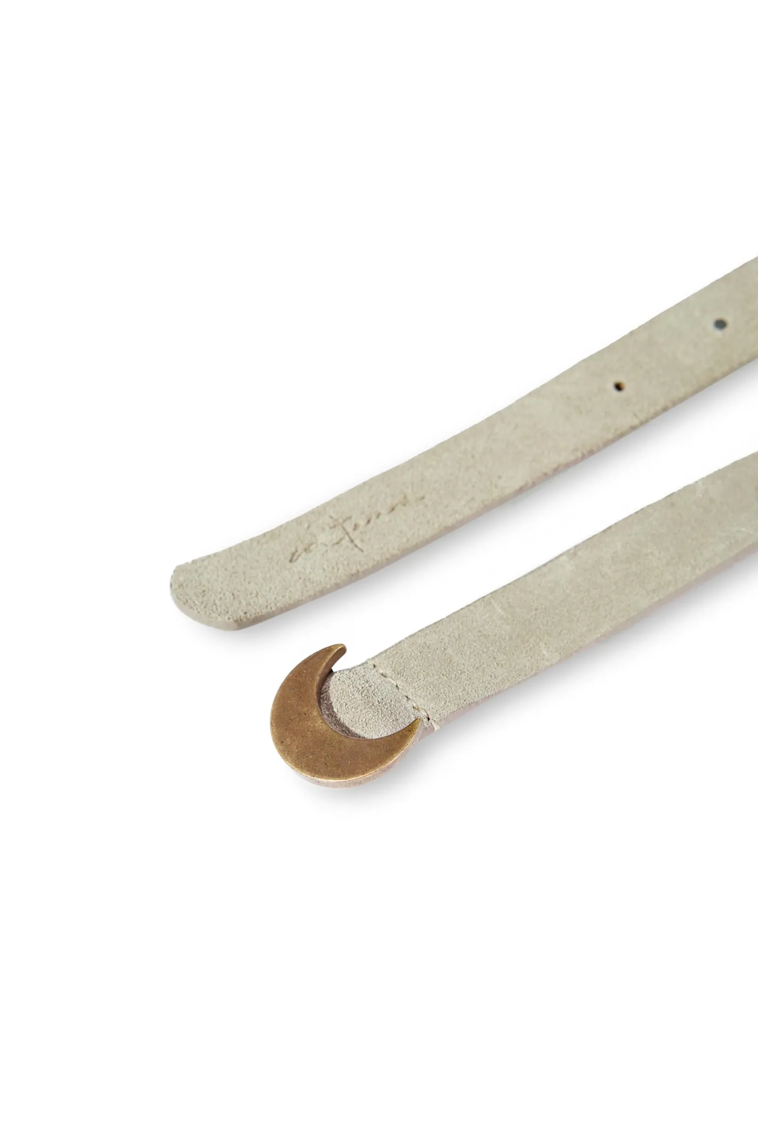 Luna, taupe suede belt