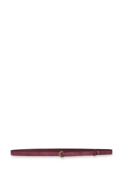 Luna, wine suede belt