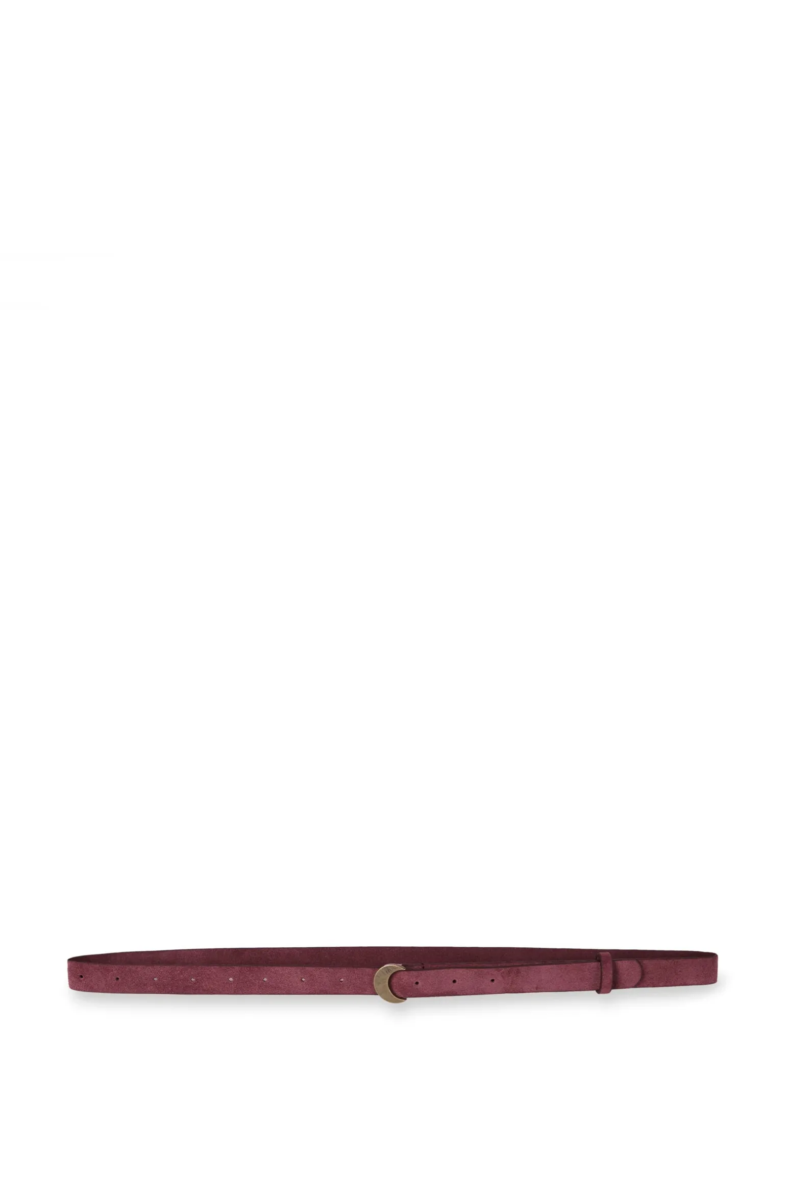 Luna, wine suede belt