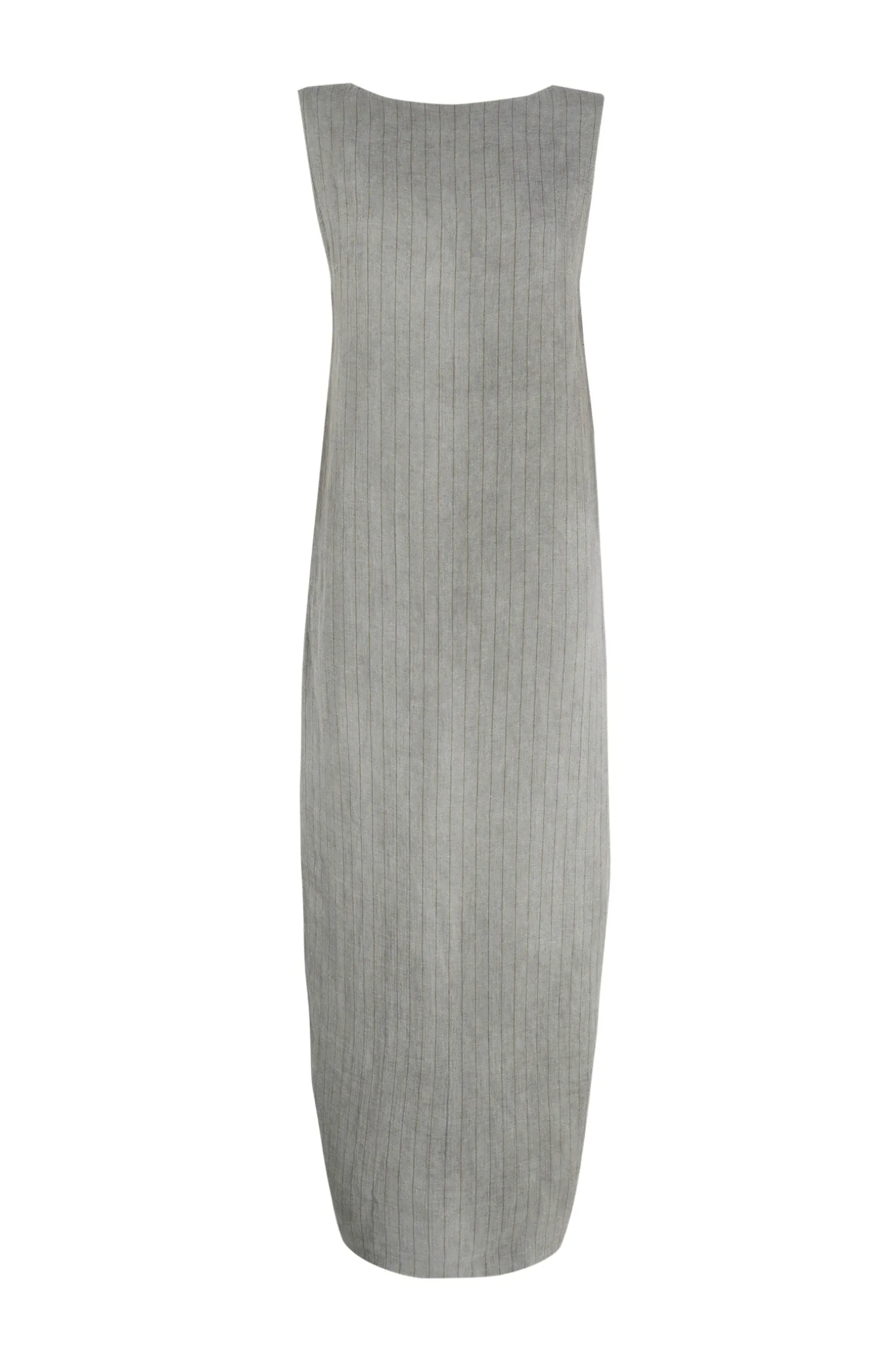 Lupe, sky blue striped linen dress