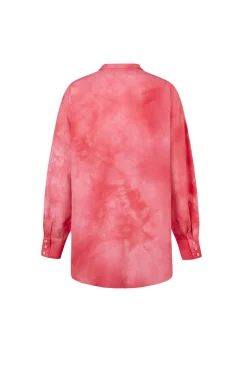 Lupita, pink maltinto silk shirt