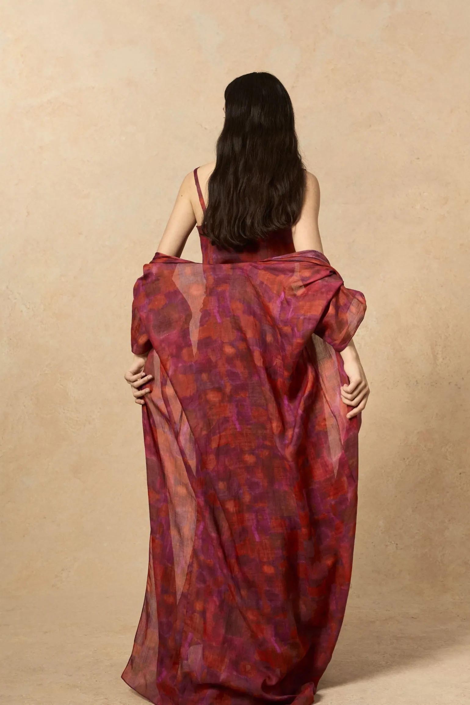 Lyn, indira print dress in ramie