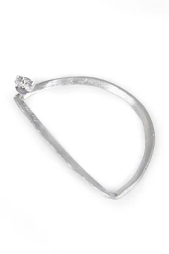 Maa left, individual silver earring