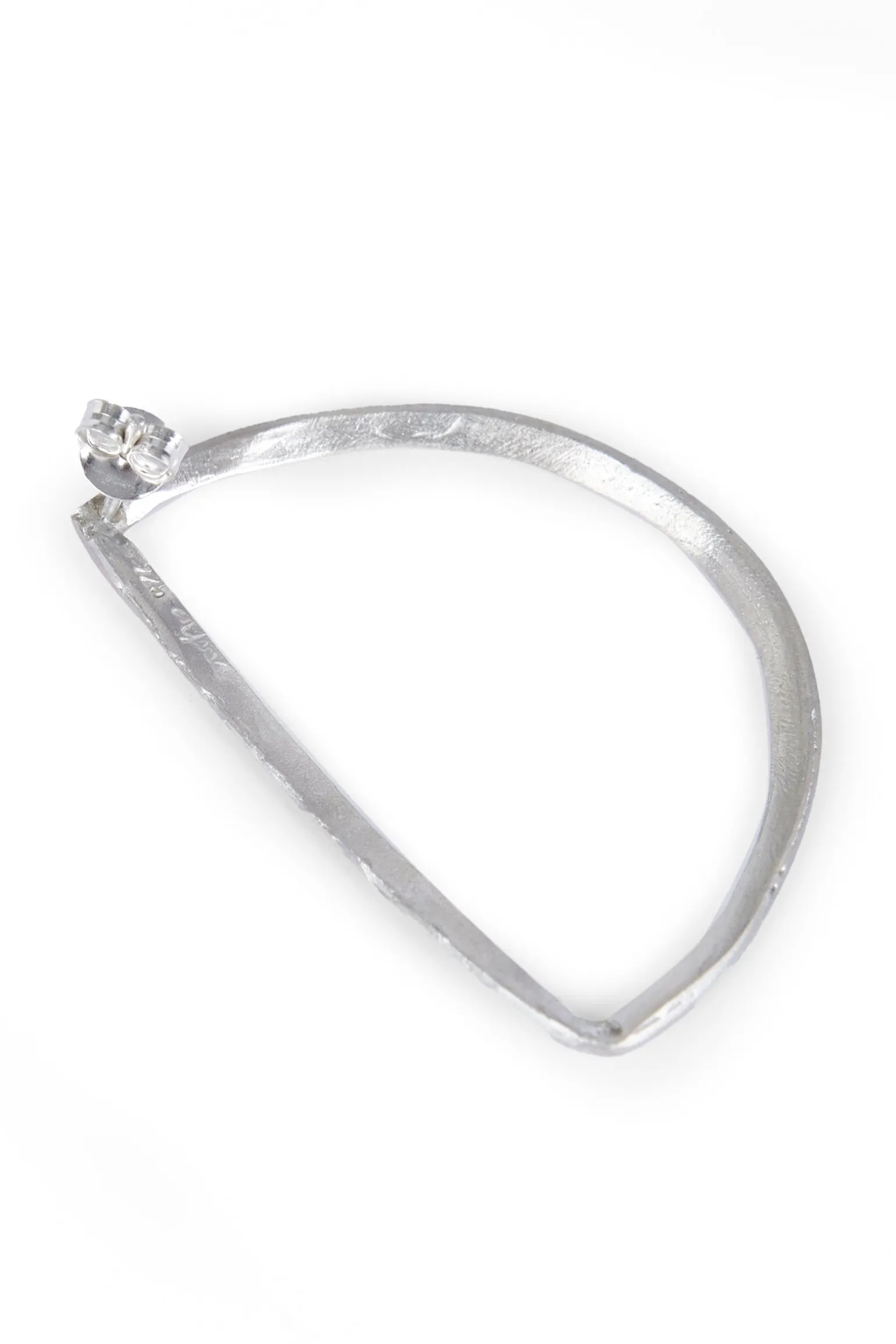 Maa left, individual silver earring