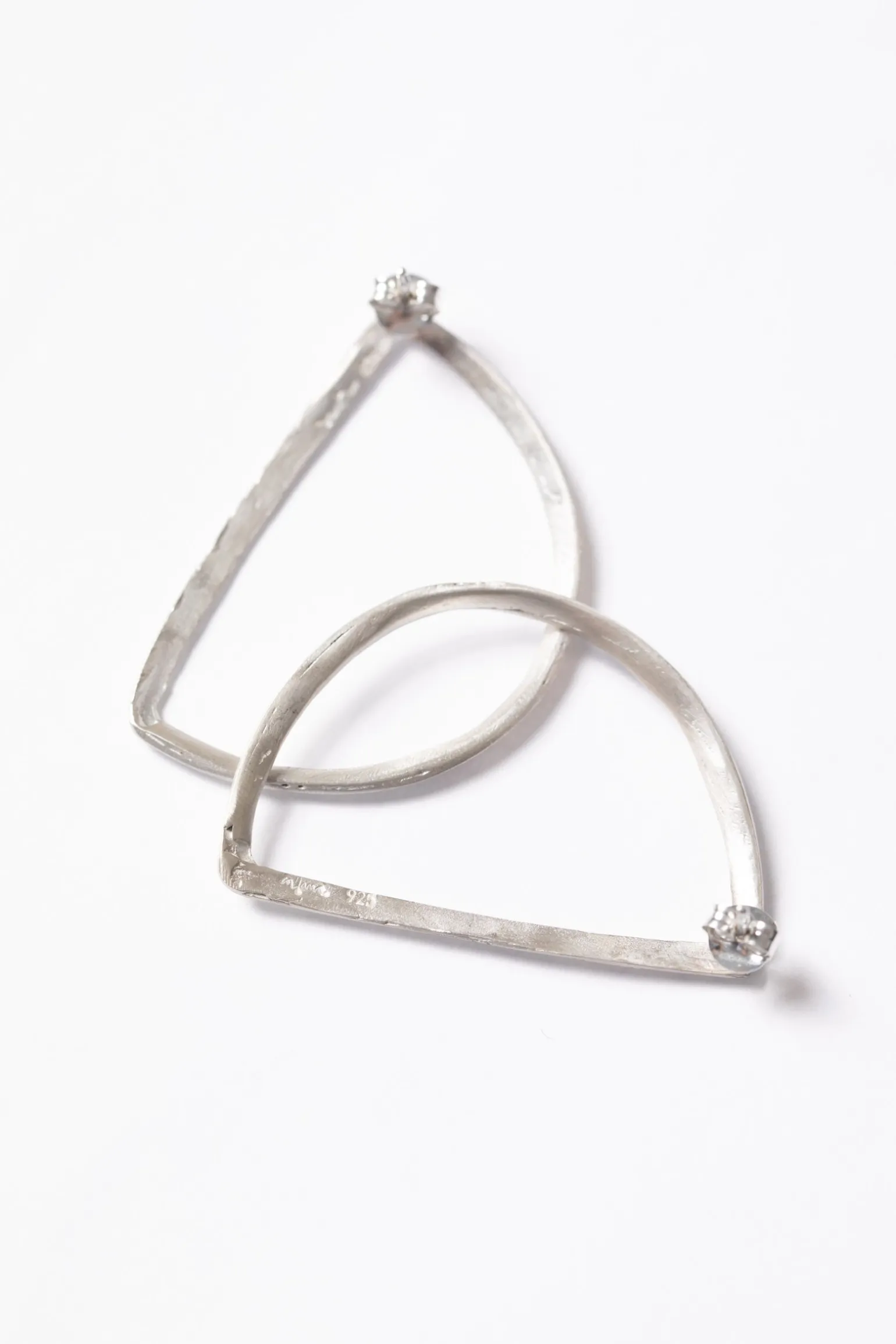 Maa left, individual silver earring