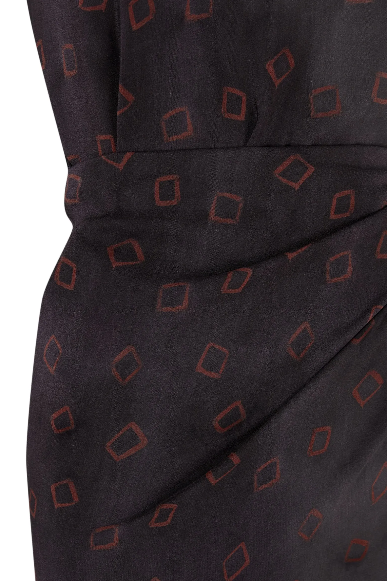 Malena, daria print silk dress