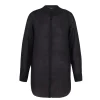 Marco, smoke gray shirt in ramie