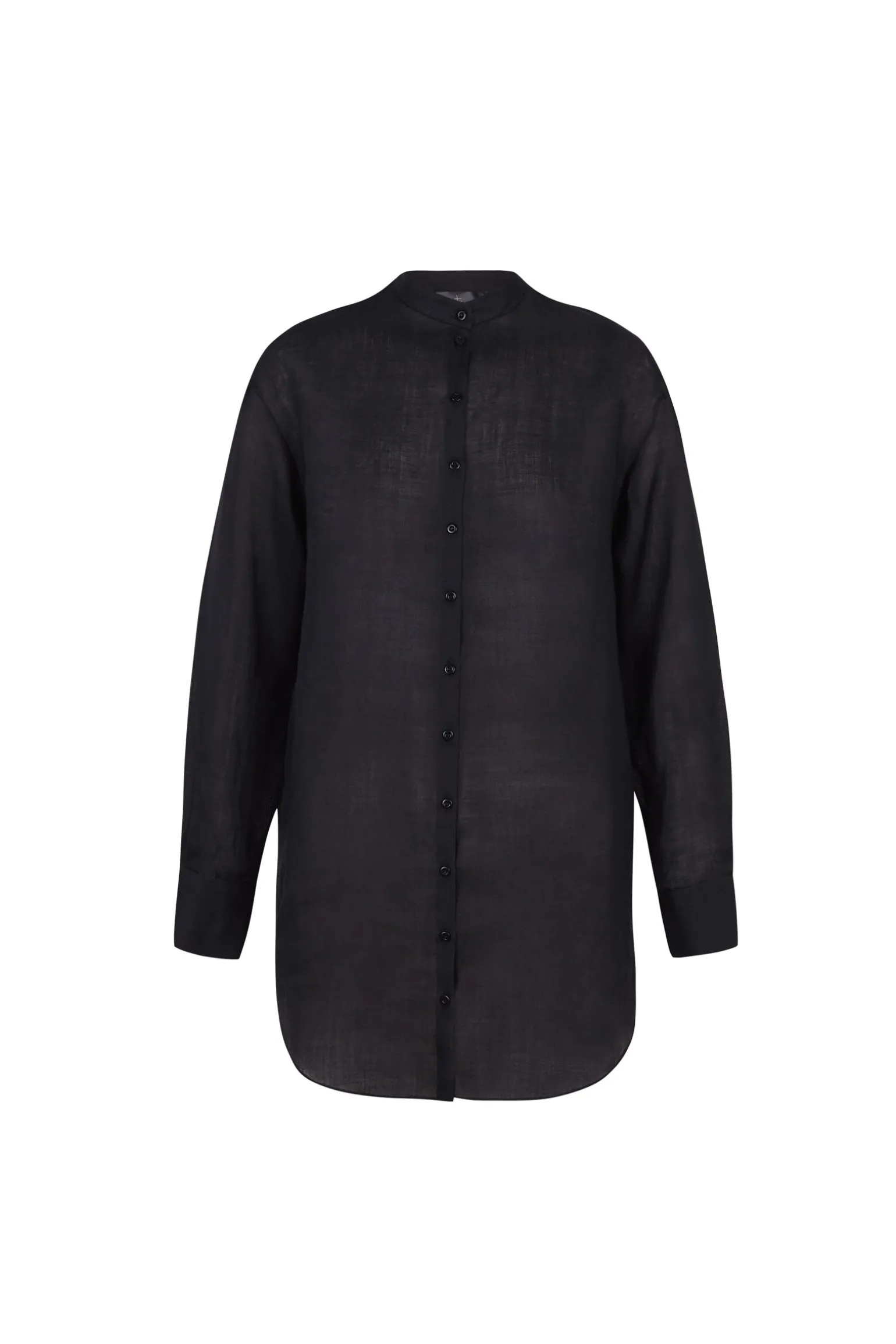 Marco, smoke gray shirt in ramie