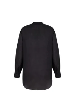 Marco, smoke gray shirt in ramie