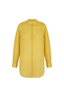Marco, yellow cotton voile shirt