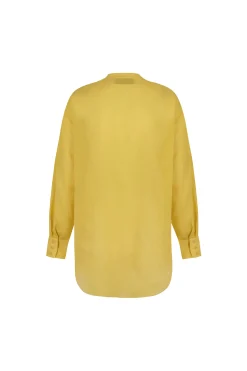 Marco, yellow cotton voile shirt