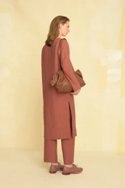 Margot, linen and virgin wool trousers