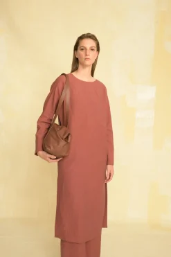 Margot, linen and virgin wool trousers