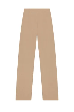 Margot, pink sand linen and wool pants