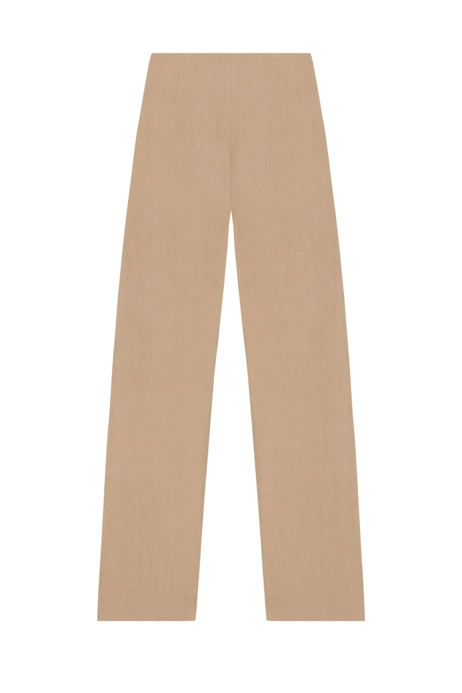 Margot, pink sand linen and wool pants