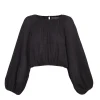 Maris, graphite cashmere top