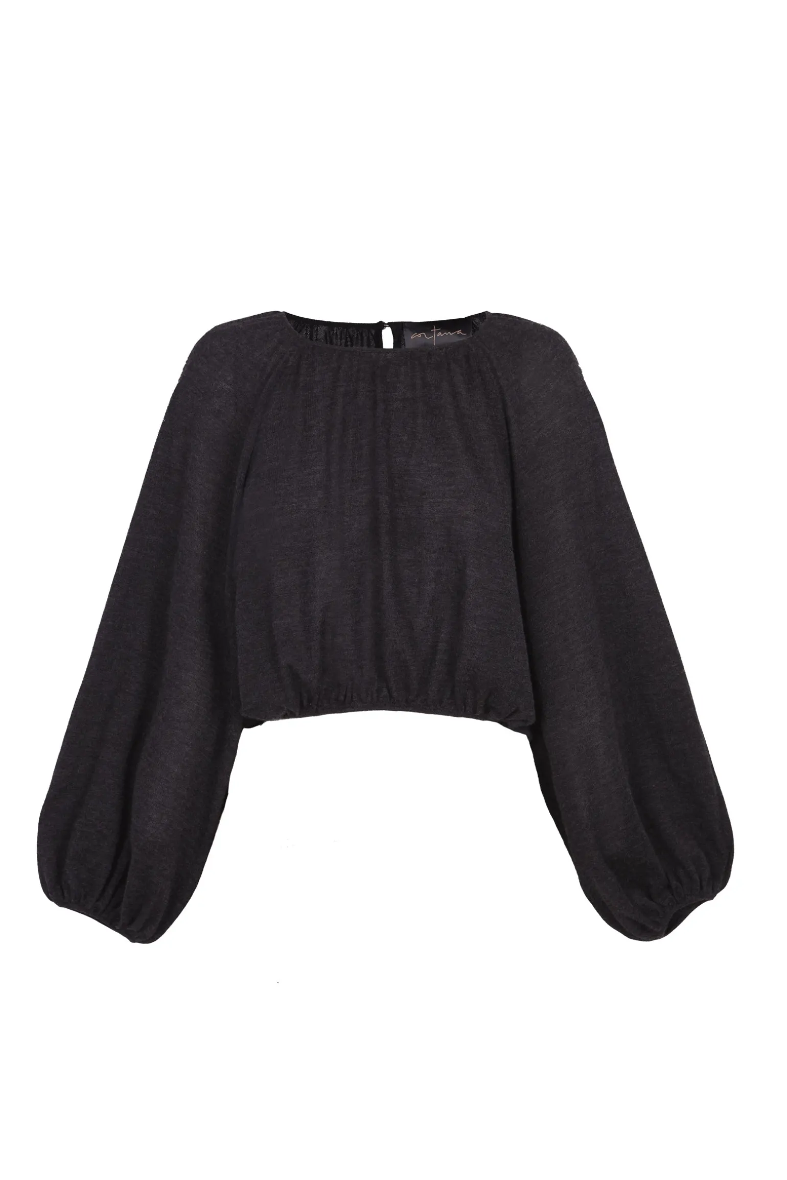 Maris, graphite cashmere top