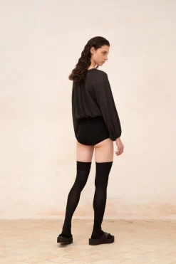 Maris, graphite cashmere top