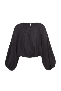 Maris, graphite cashmere top